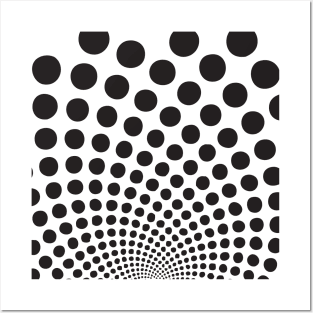 Fibonacci Sequence: Spiraling Dots Posters and Art